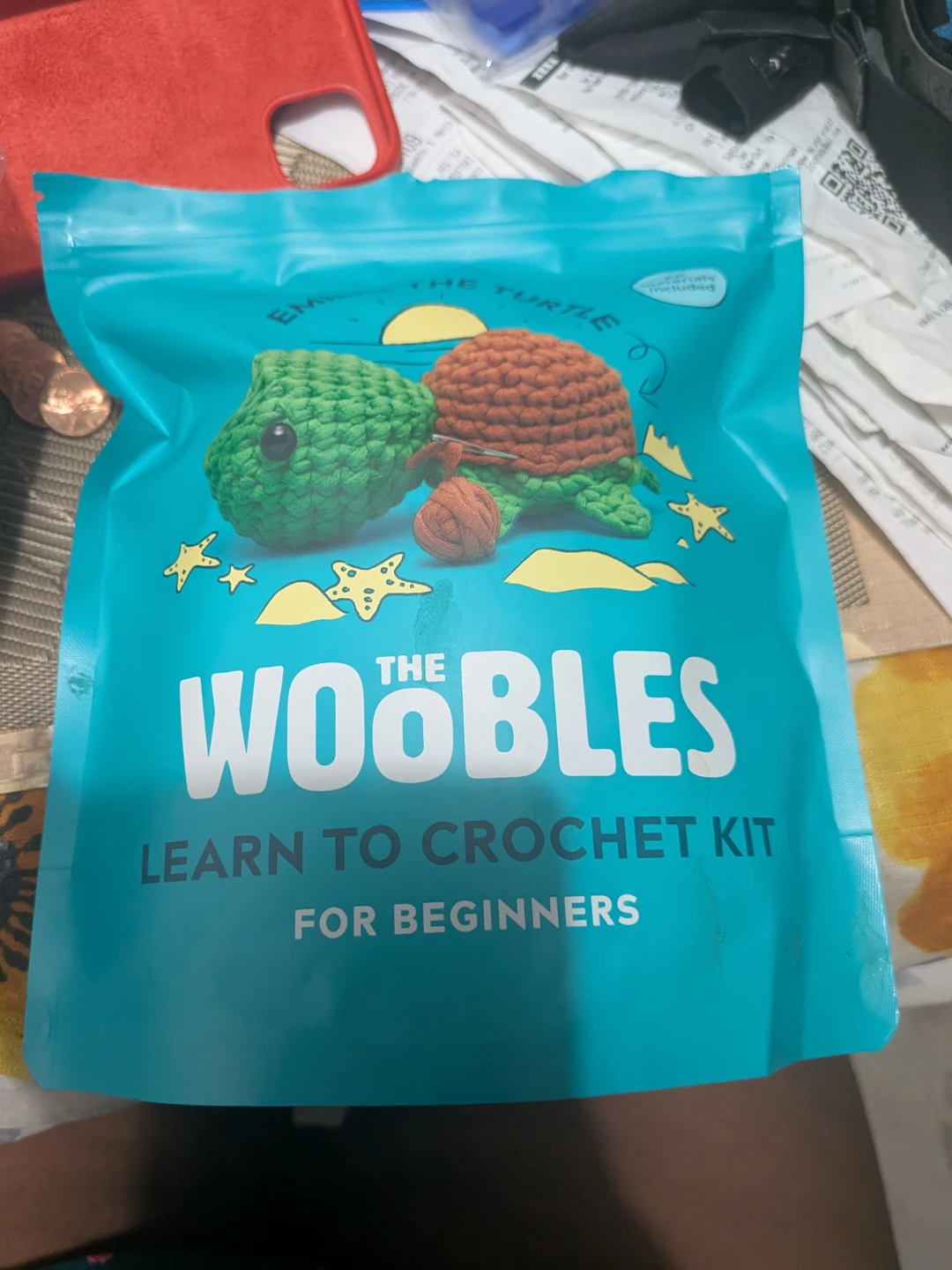 The Woobles Emilio the Turtle Crochet Kit