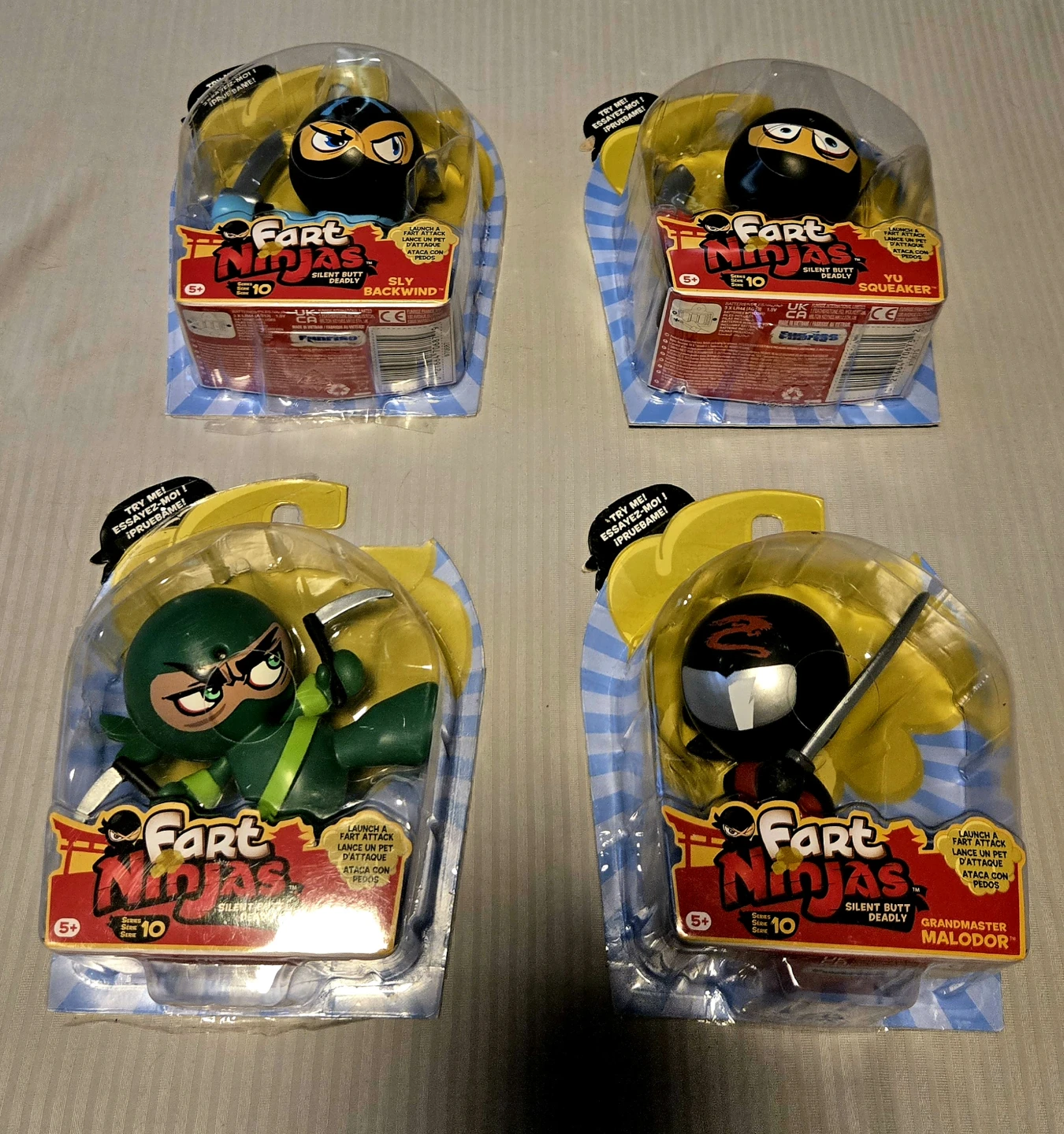 Fart Ninjas Series 10 Action Figures - Set of 4 - photo 5