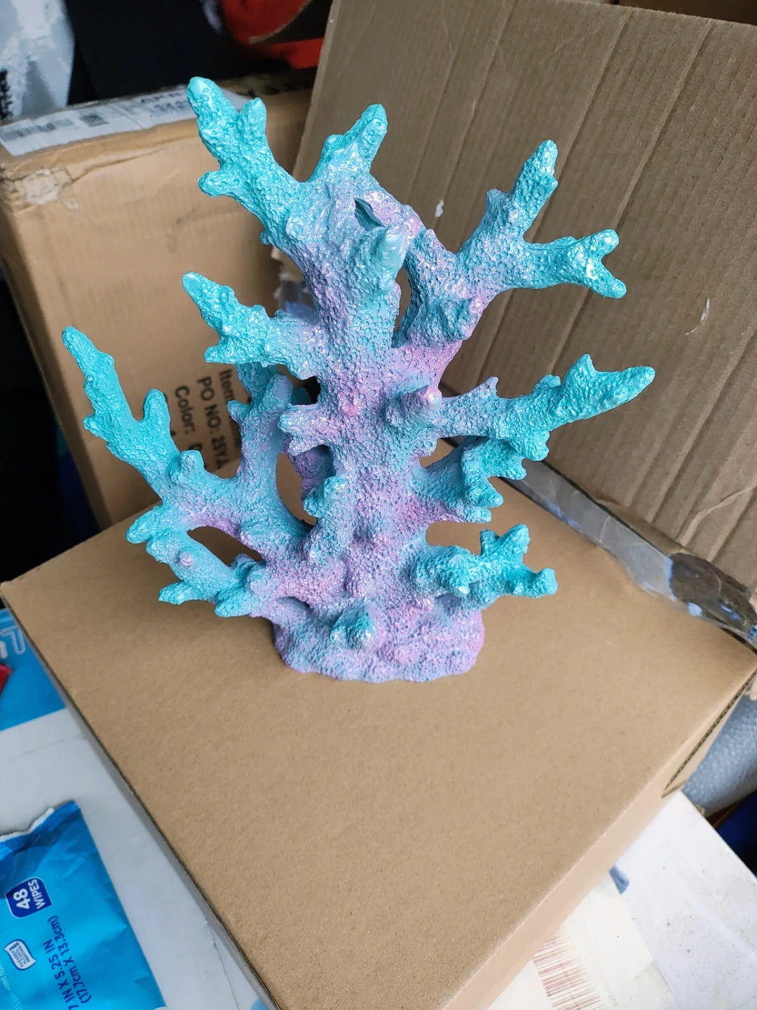 Etlemonde Coastal Beach Coral Reef Statue Home Decor