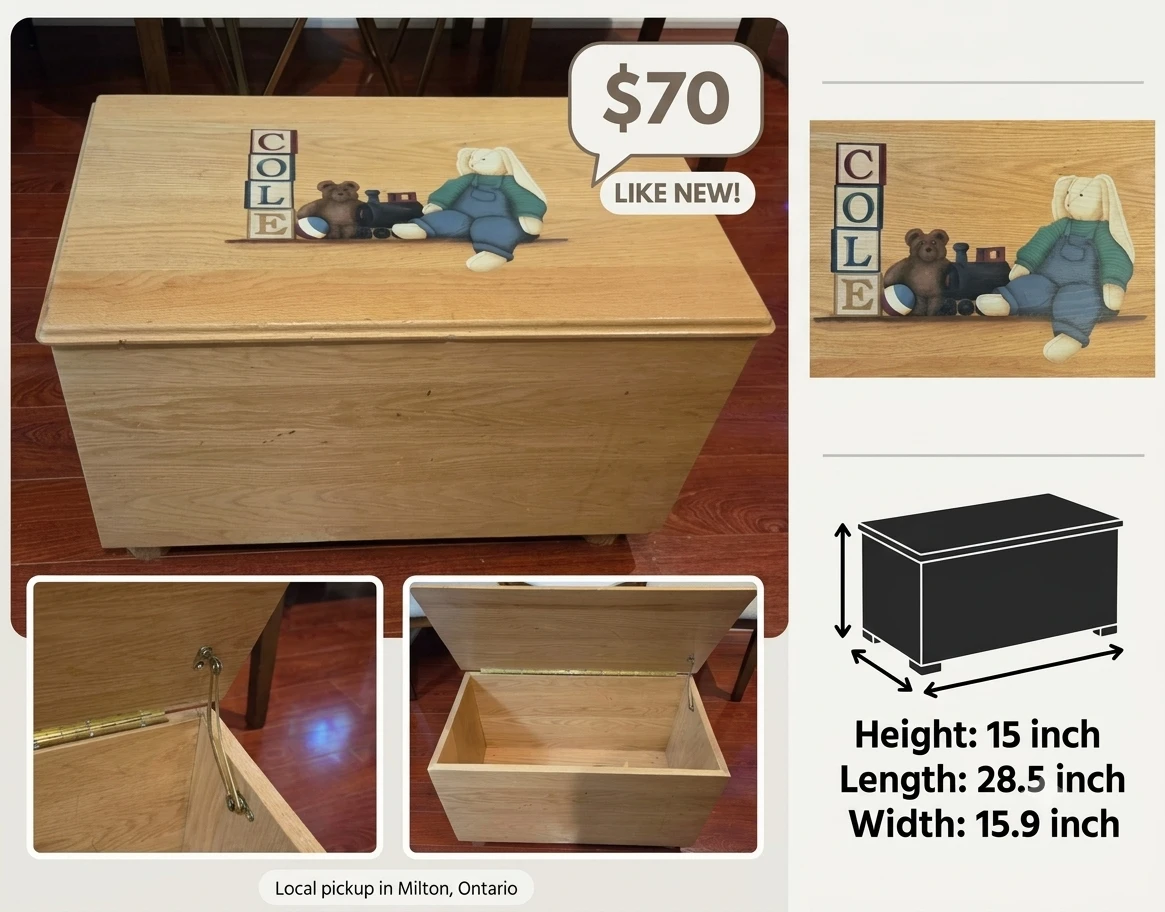 Wooden Toy Chest