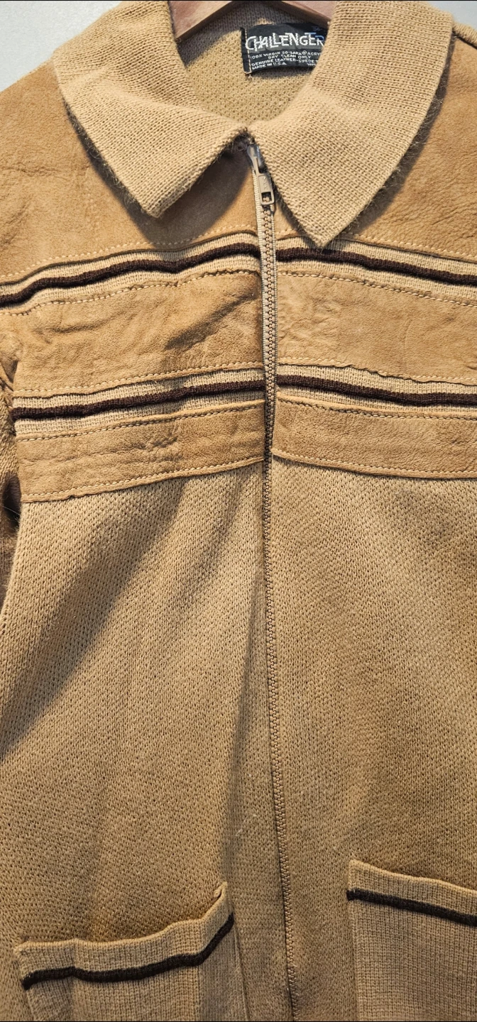 Challenger Vintage Suede Trim Knit Cardigan - photo 2