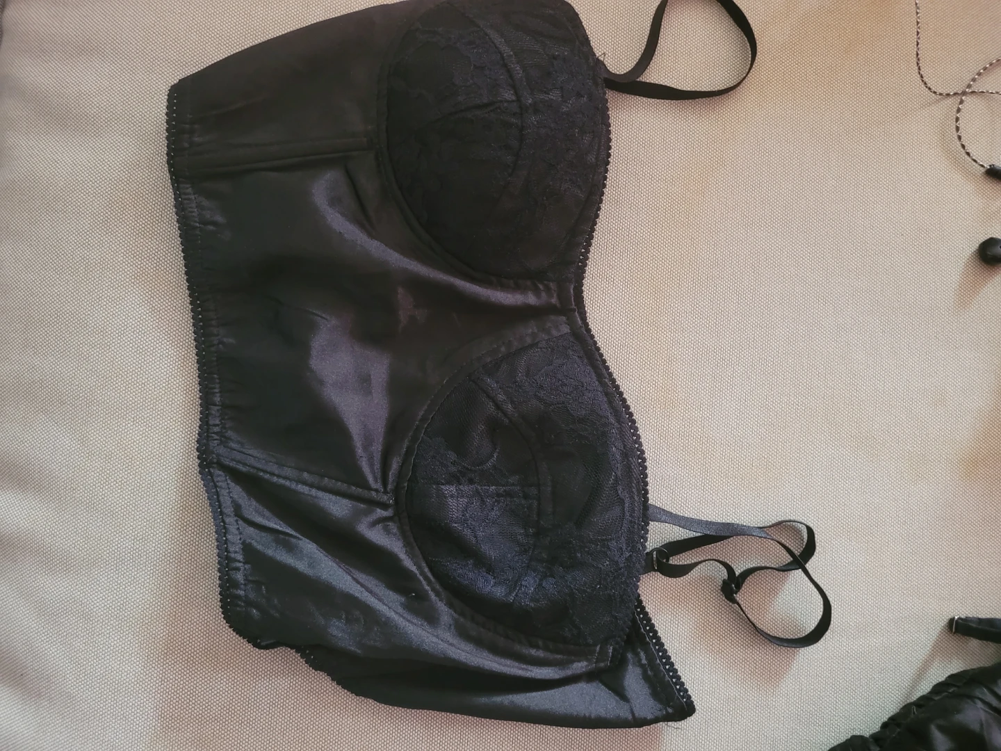 Black Lace Corset Top