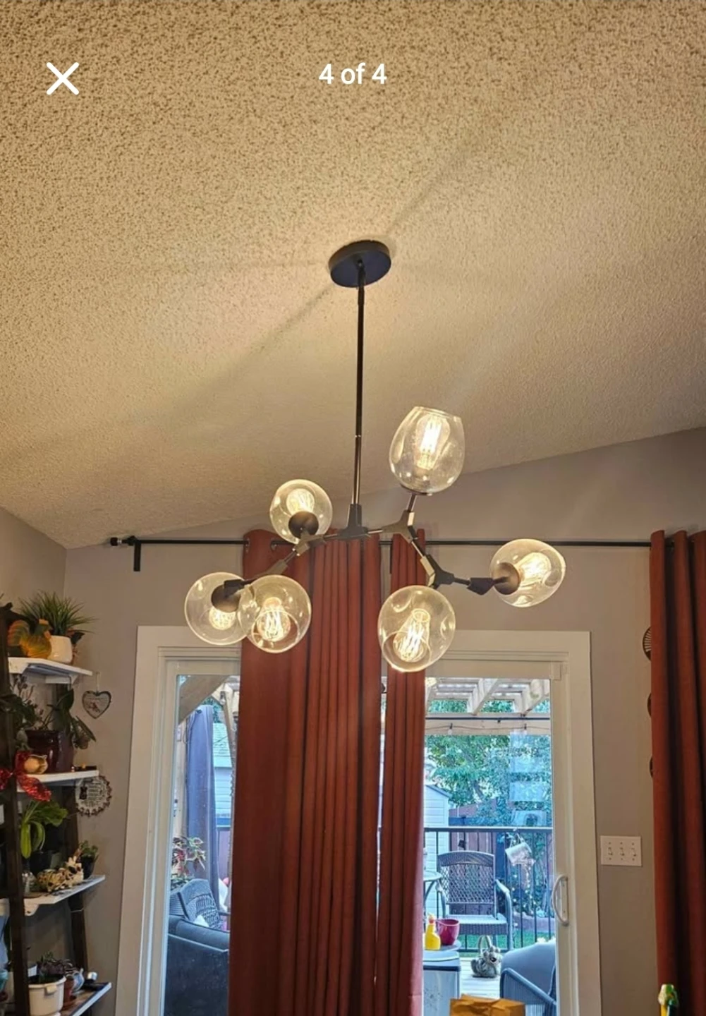 Modern 5-Light Branch Chandelier - photo 4
