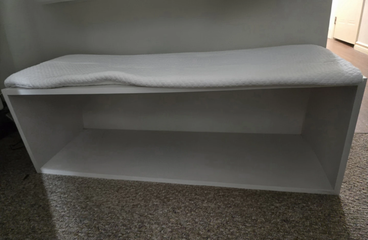 White Storage Bench (moving sale)