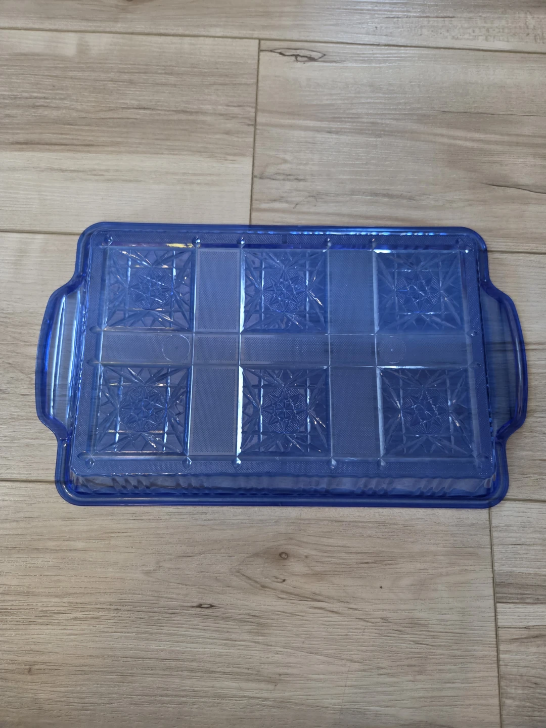 Vintage Cobalt Blue Glass Serving Tray - photo 5
