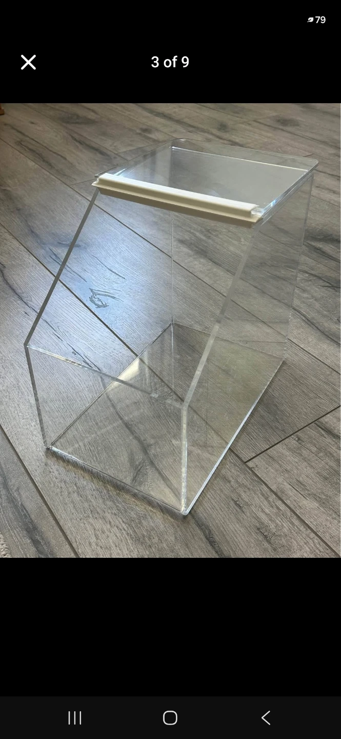 Clear Acrylic Slanted Bin Organizer - photo 2