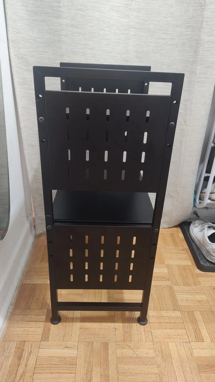 Adjustable Height Microwave Oven Rack, Countertop Kitchen Shelf - photo 4
