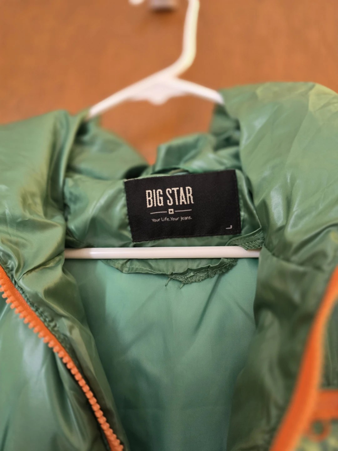 Big Star Unisex Hooded Puffer Vest – Green – - photo 3