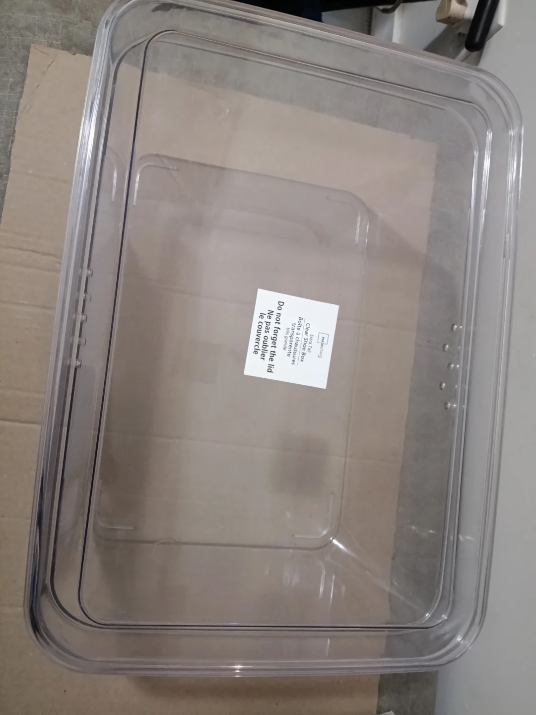 Mainstays Extra Tall Clear glass storage Box - photo 3