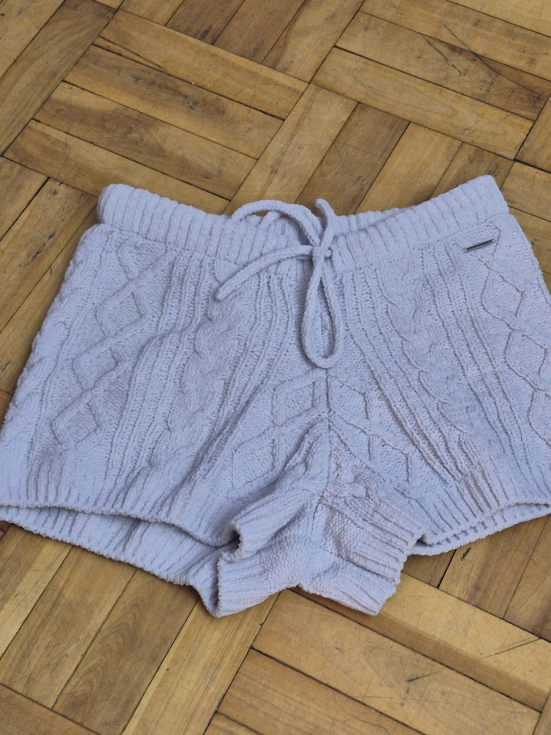 BN)La Vie en Rose cable knit shorts