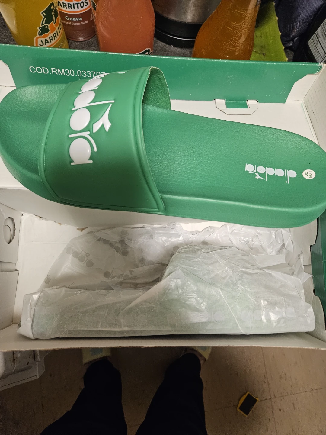 Diadora Serifos 90 Slides Green