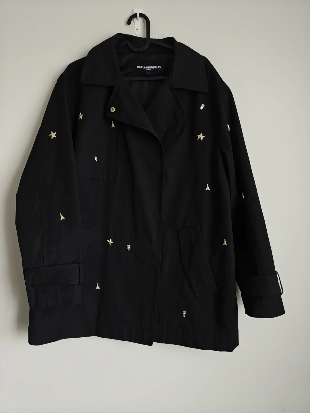 Karl Lagerfeld Paris Black Trench Coat - photo 4