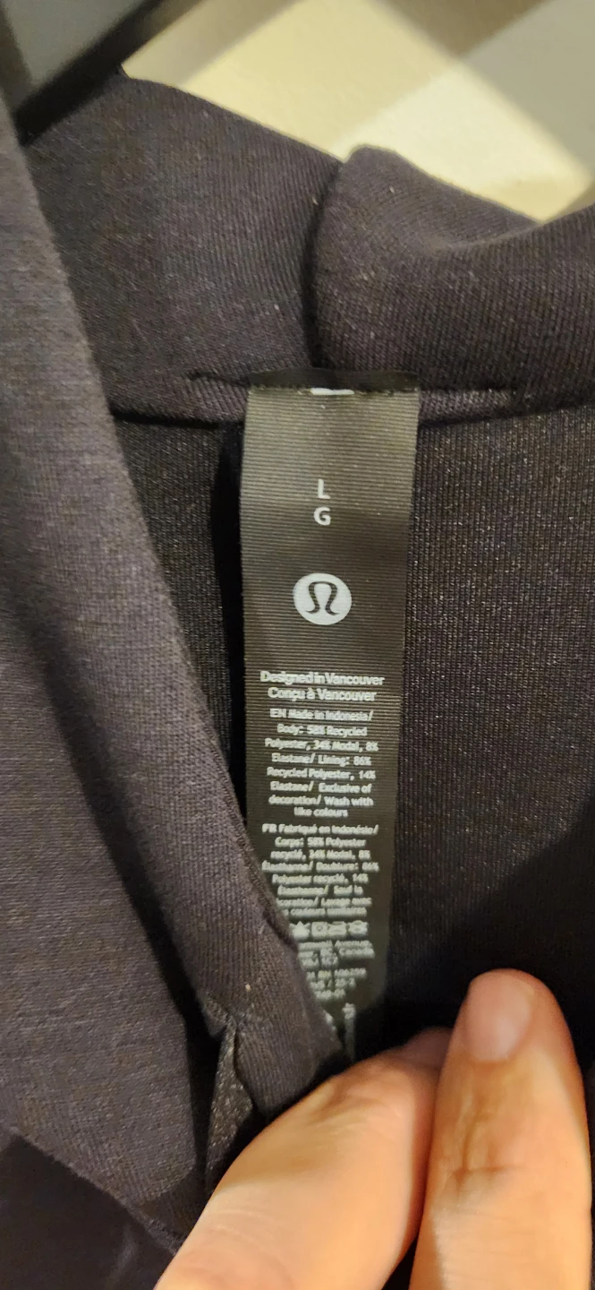 Lululemon Smooth Spacer Pullover Hoodie Black Large - photo 2