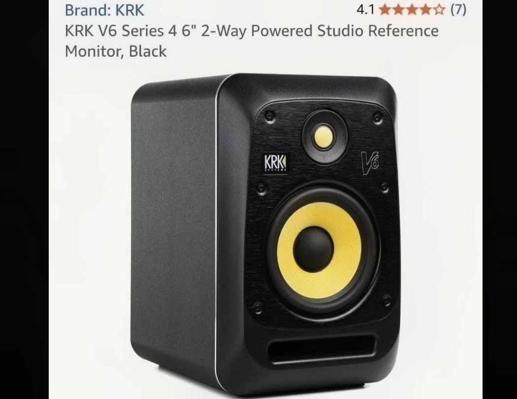 KRK V6 Series 4 2-Way Powered Studio Monitor