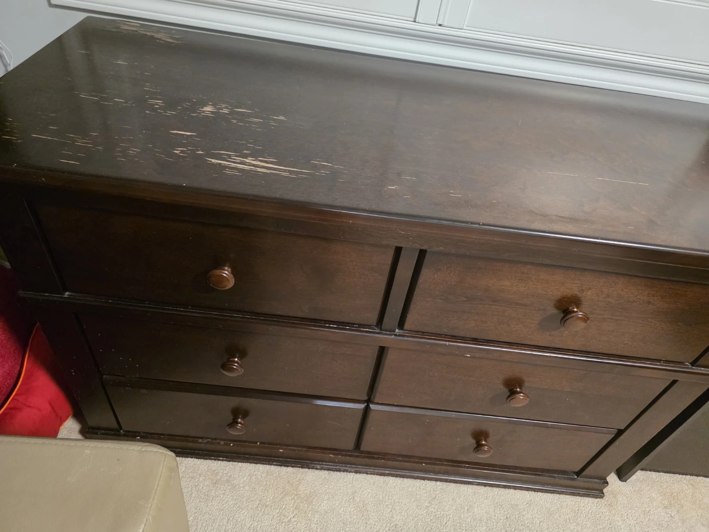 Dark Brown 6-Drawer Dresser - photo 3