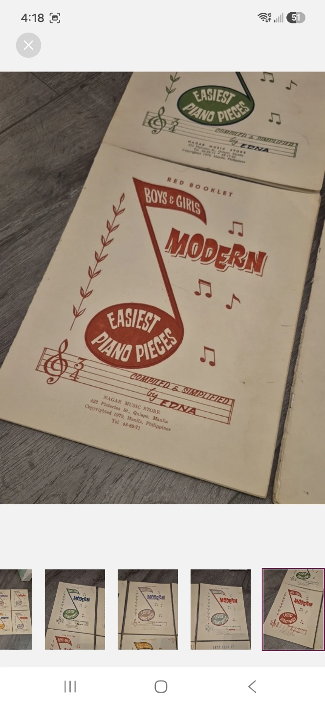 Modern Easiest Piano Pieces Booklets - Vintage Piano Sheets 1971 - photo 5