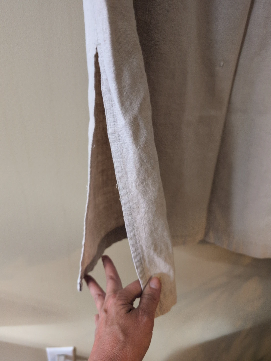 Cherokee beige linen-blend very long skirt - photo 5