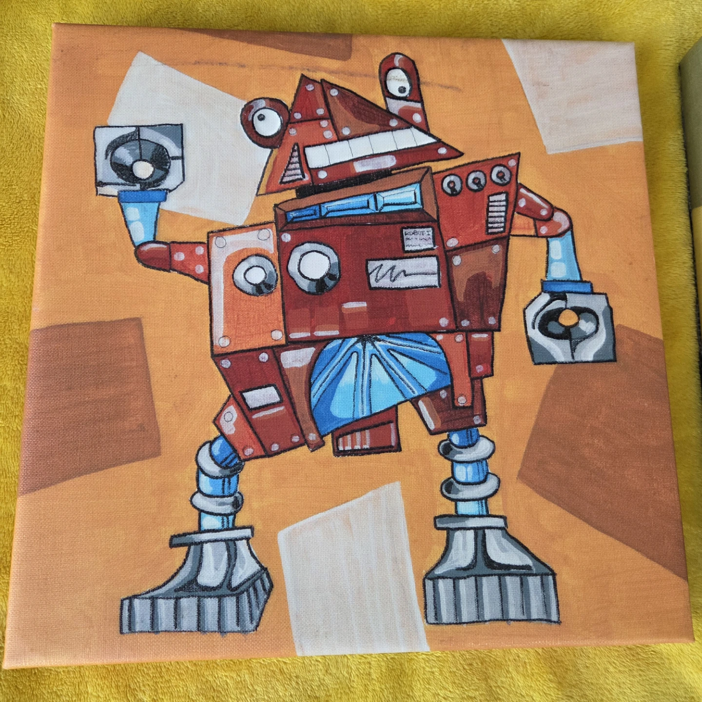 Set of Two Robot Canvas Wall Art - photo 4