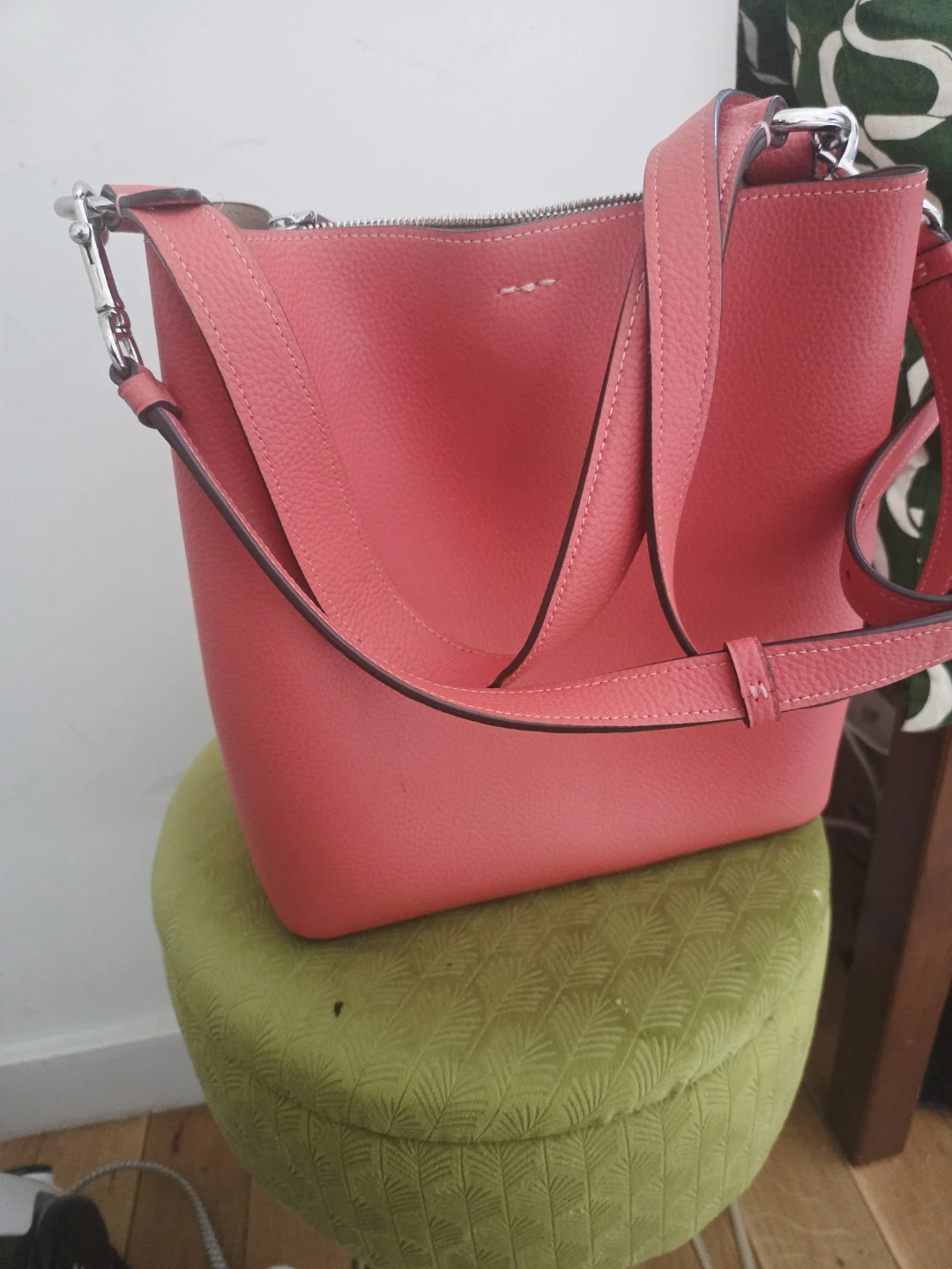Coach Leather Bucket Bag in Pink - photo 3