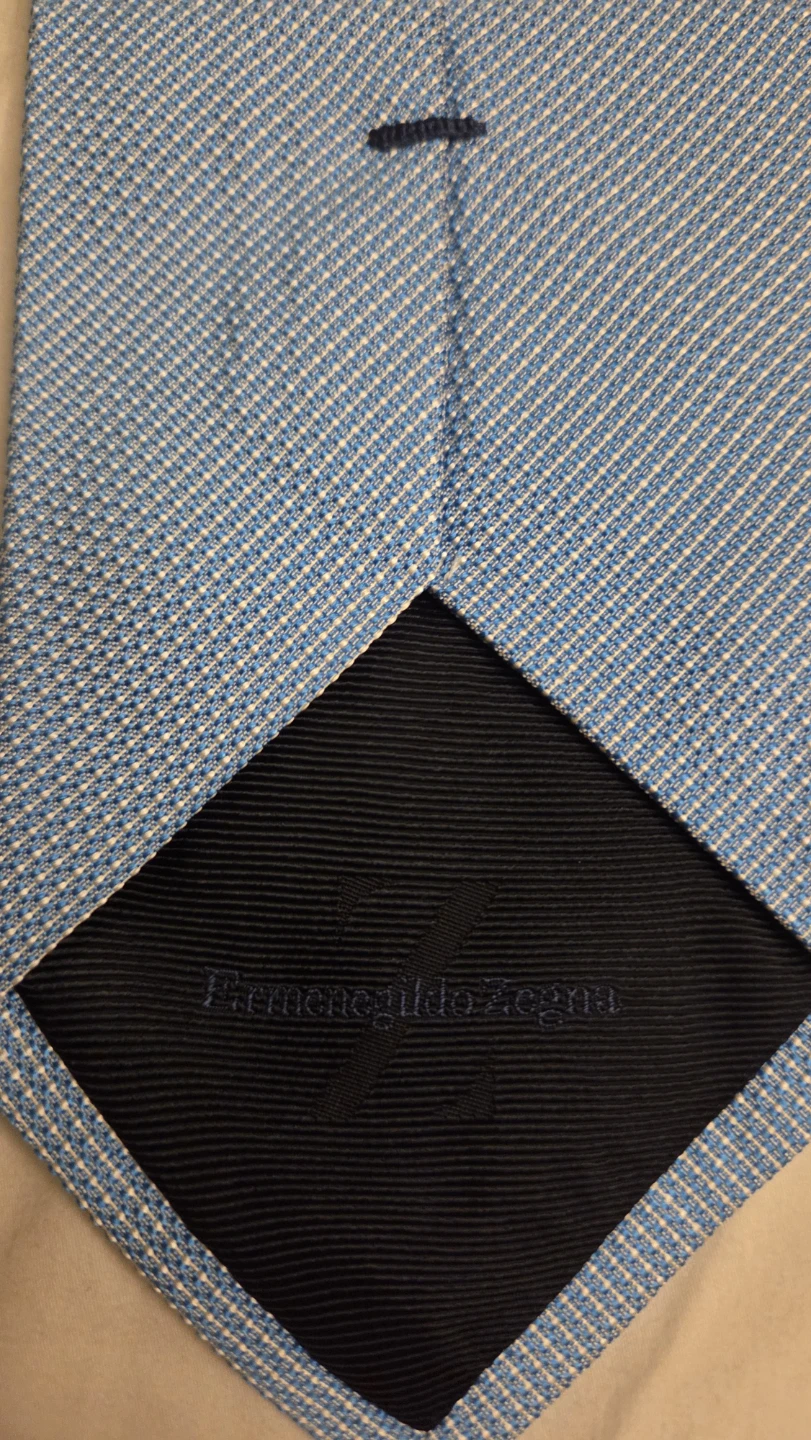 Ermenegildo Zegna light blue textured tie - photo 2