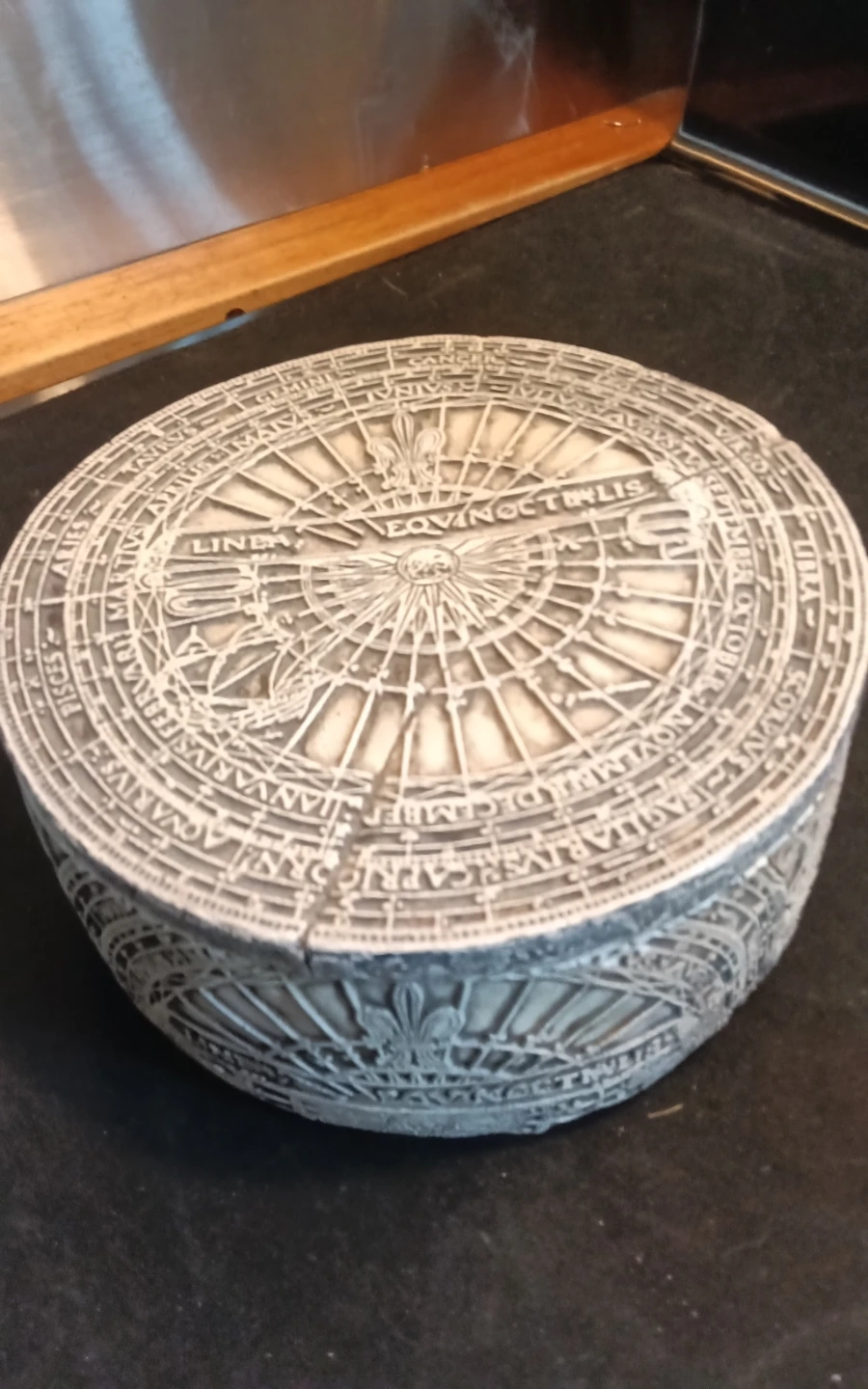 3D Artifacts Stone Astrological Jewelry Box by Jeff Widderich