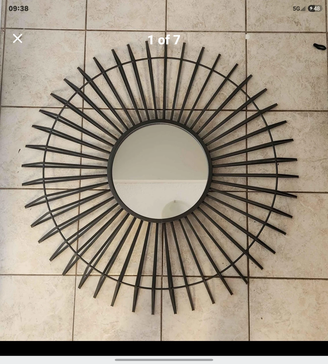 Modern Sunburst Wall Mirror by Structube ✨ - photo 2