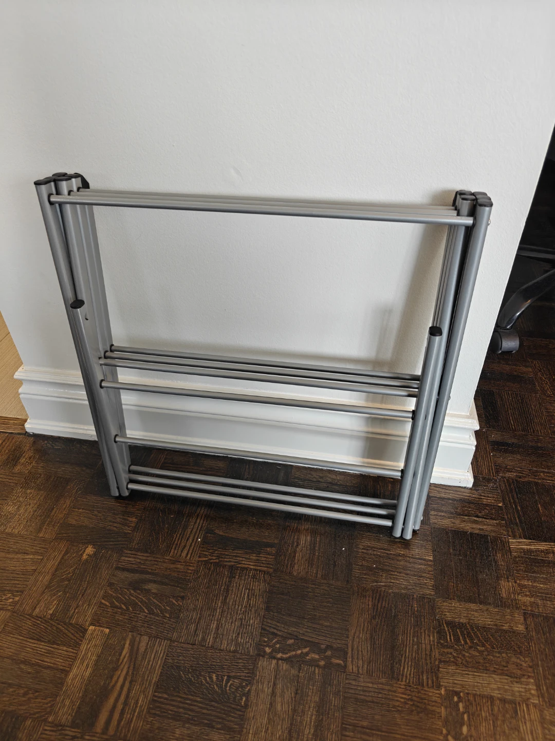 Collapsible Silver Metal Laundry Drying Rack - photo 3
