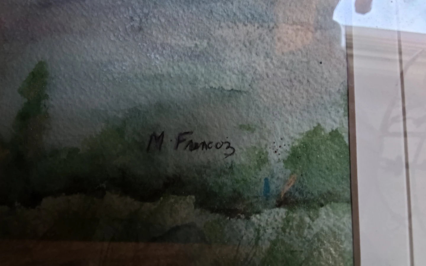 M. Francois Framed Watercolour Landscape Painting - photo 5