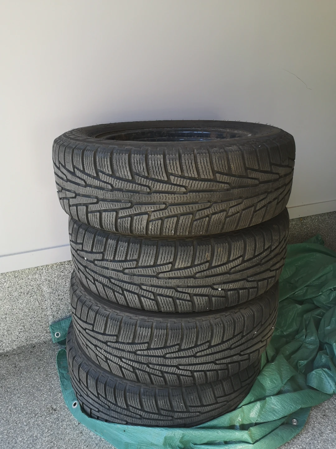 225/65R17 Winter Tires on Steel Rims