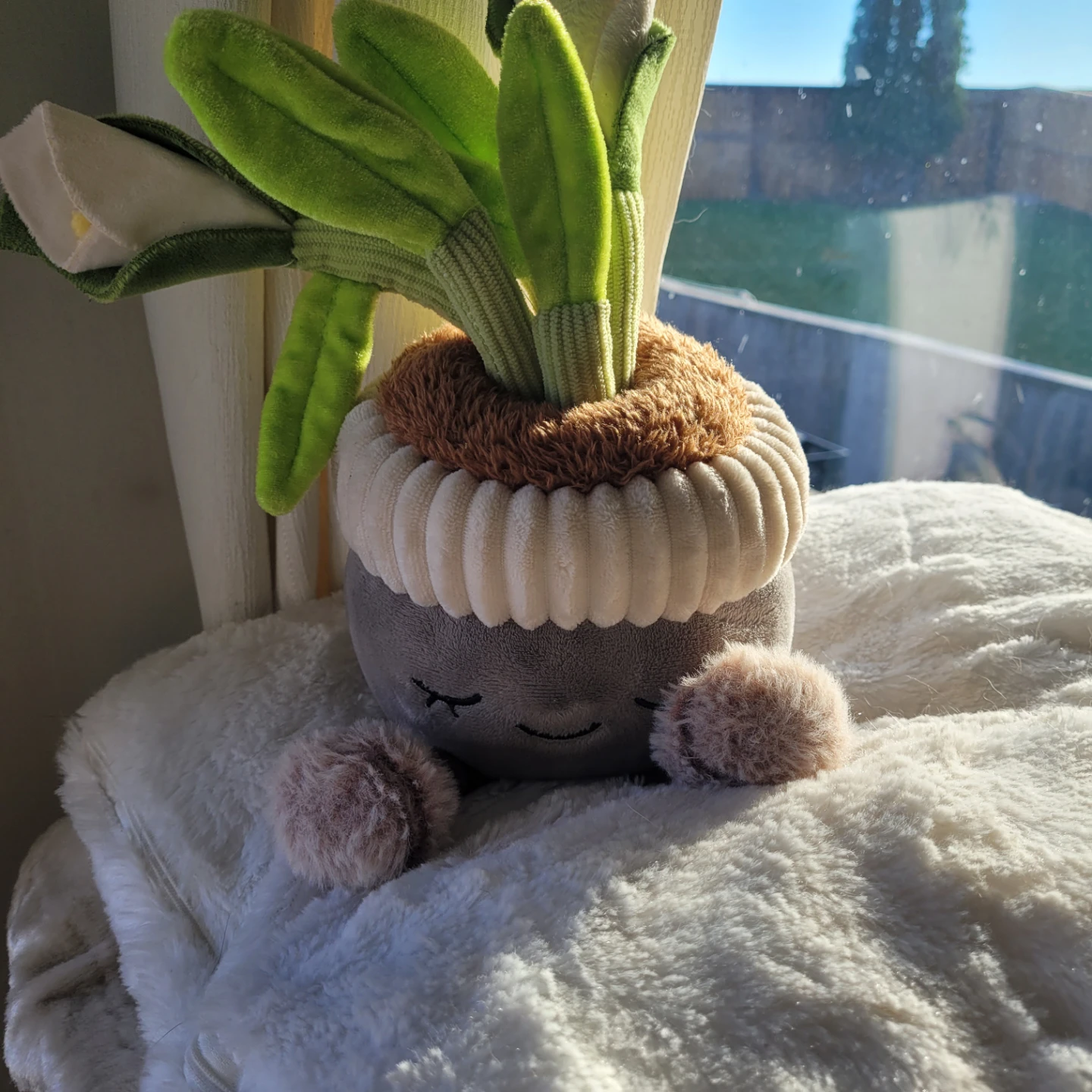 Greenhouse Plush Potted Plant Toy by Ganz