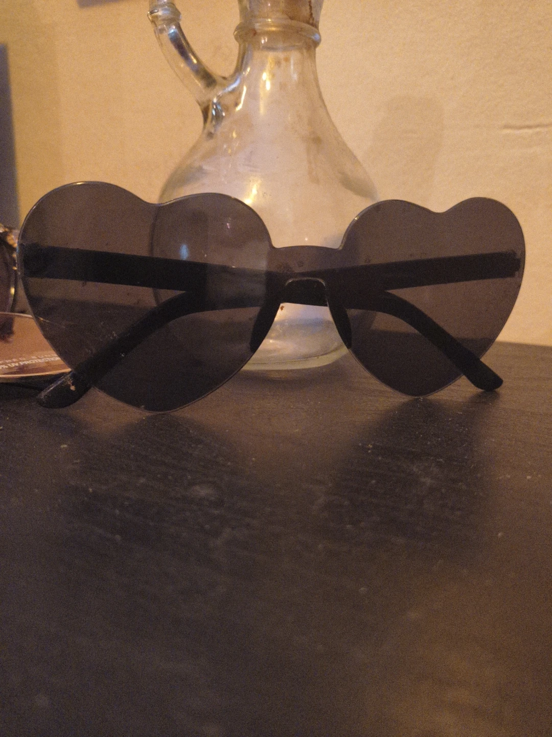 Black Heart-Shaped Sunglasses - photo 2