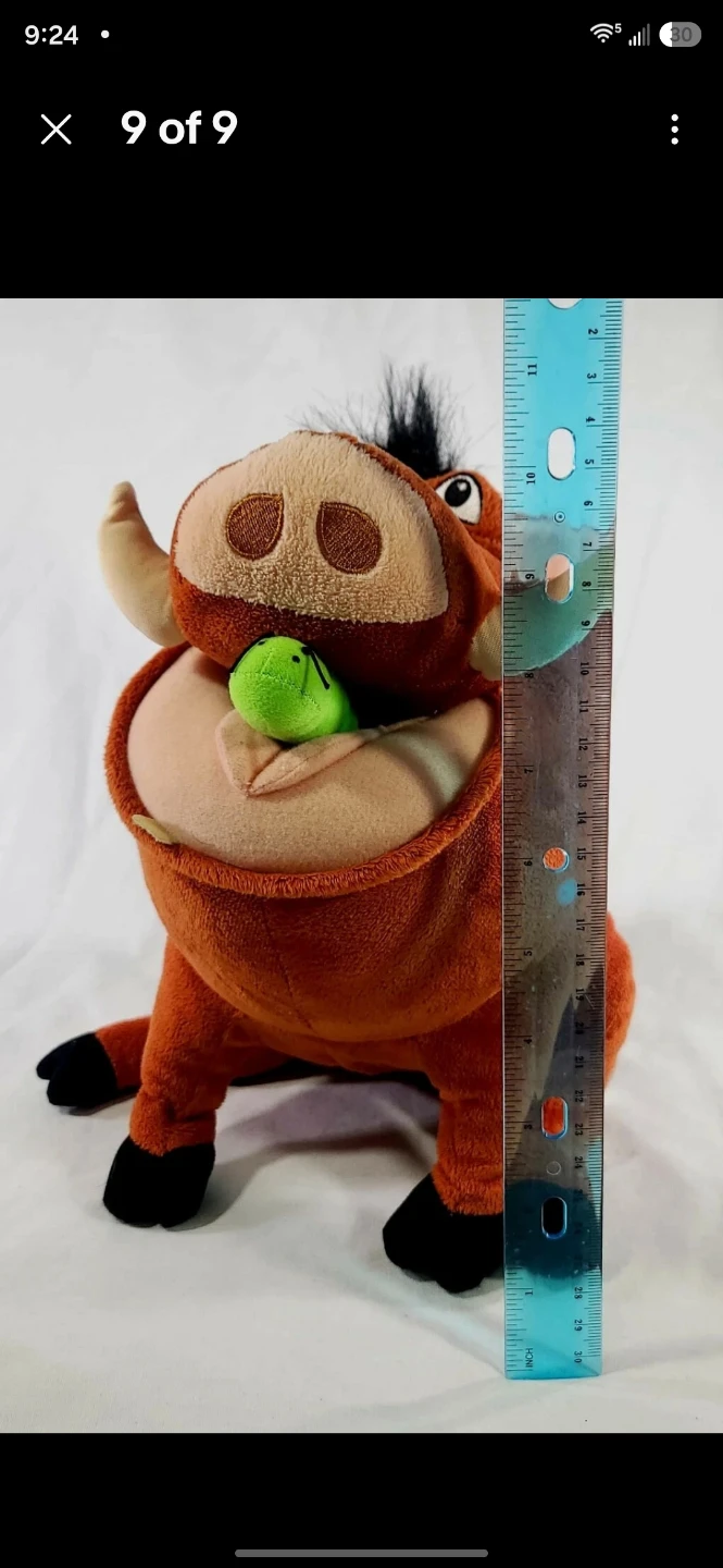 Disney The Lion King Pumbaa Plush - photo 4