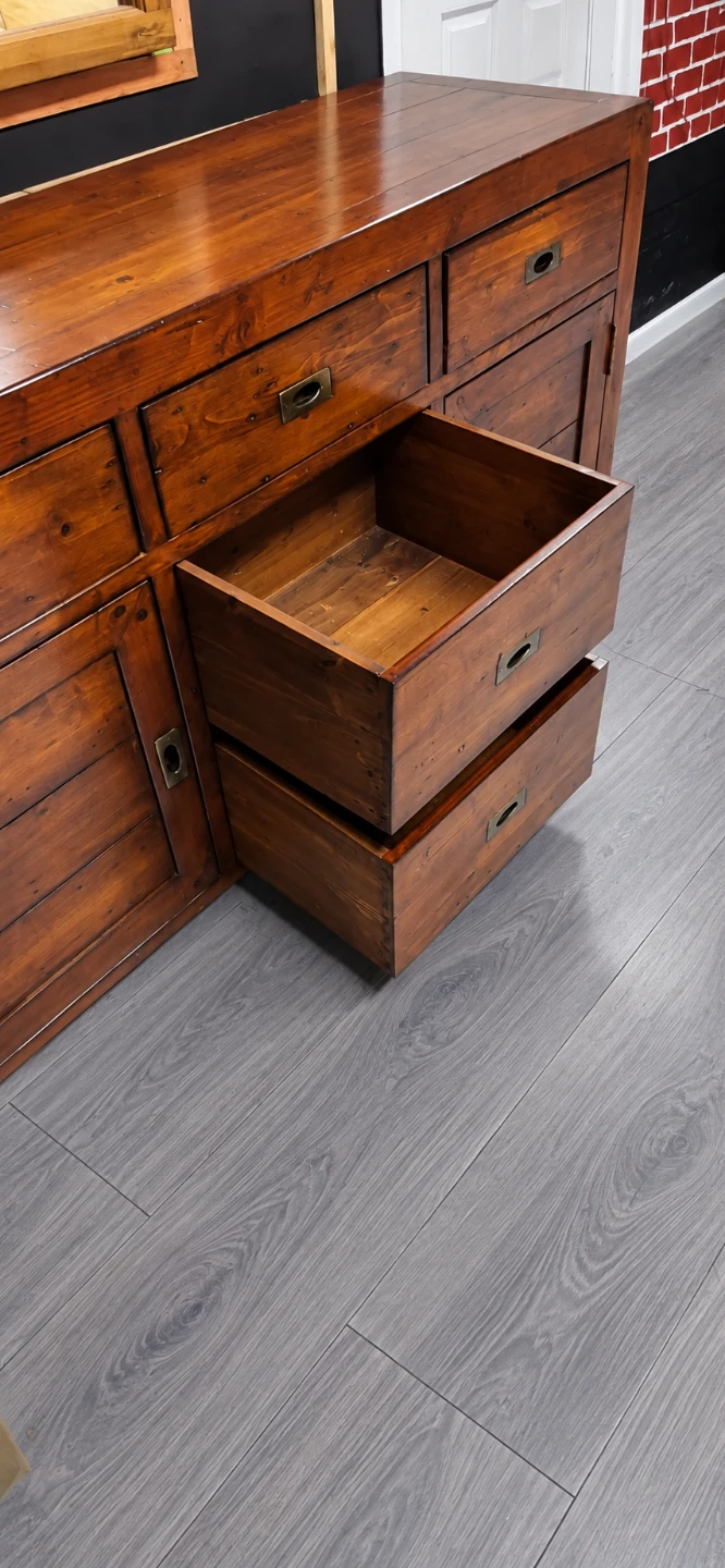 Rustic Wood Buffet Sideboard - photo 4