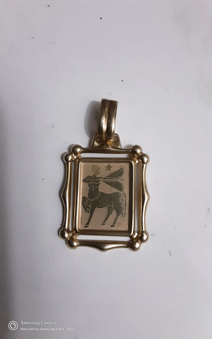 Gold Sagittarius Zodiac Pendant 14Ksolid gold - photo 2