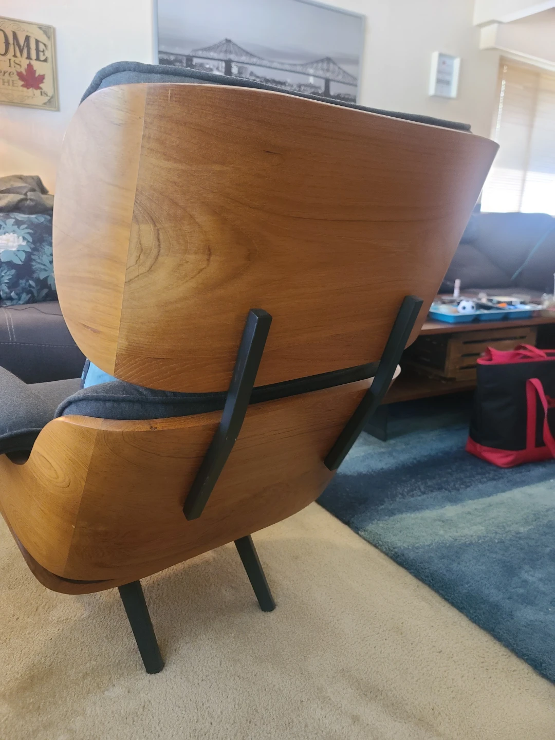 Replica Eames chair and footstool - photo 5