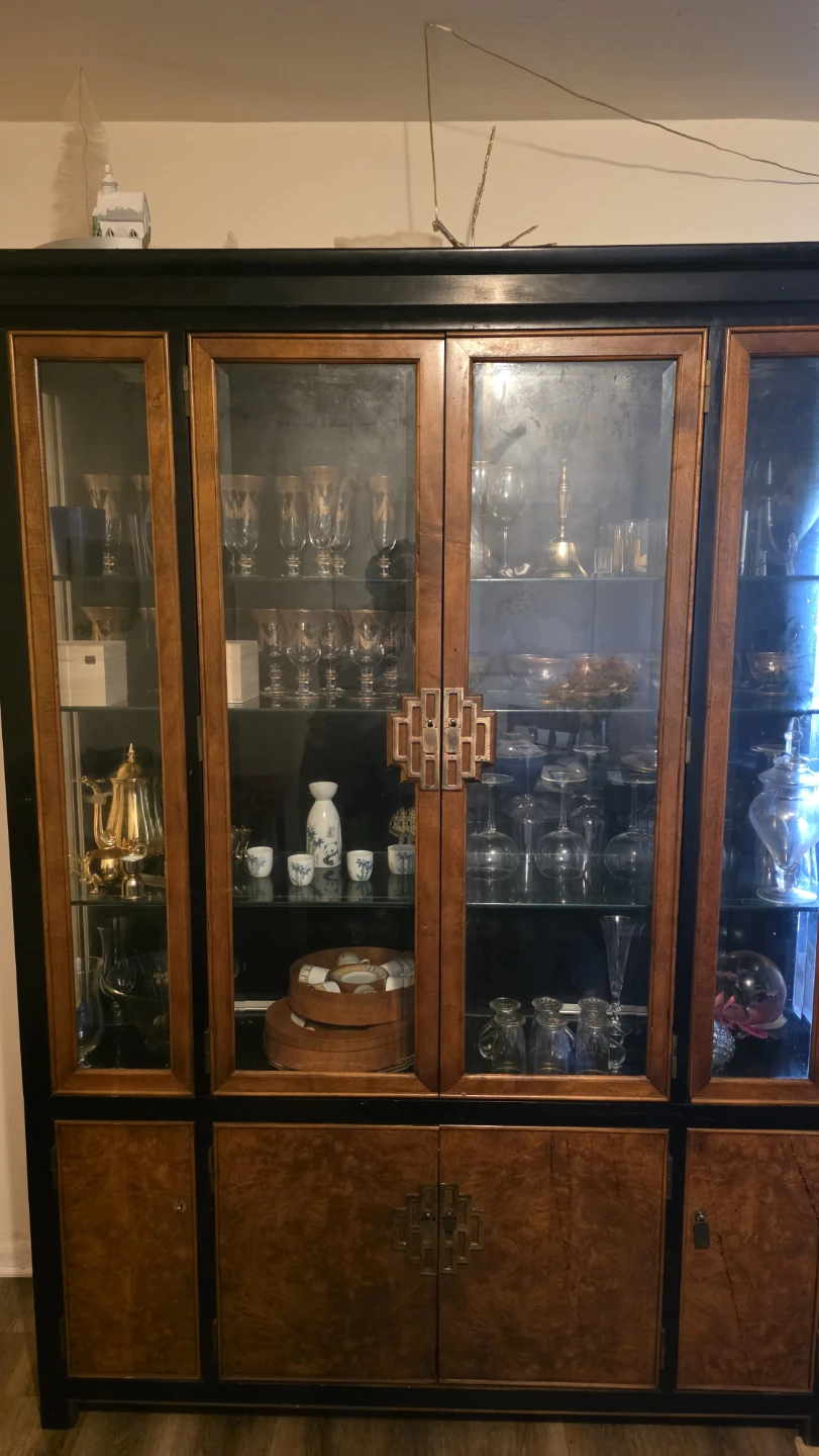 Large Wooden Display Cabinet