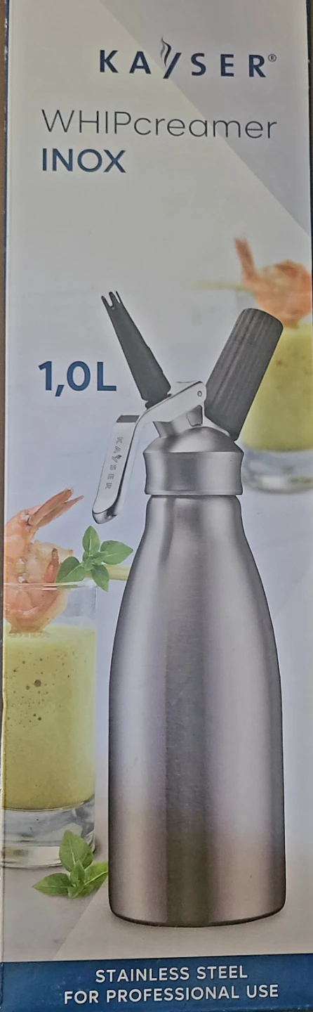 NEW Kayser Whipcreamer INOX 1L Stainless Steel - Sealed Box