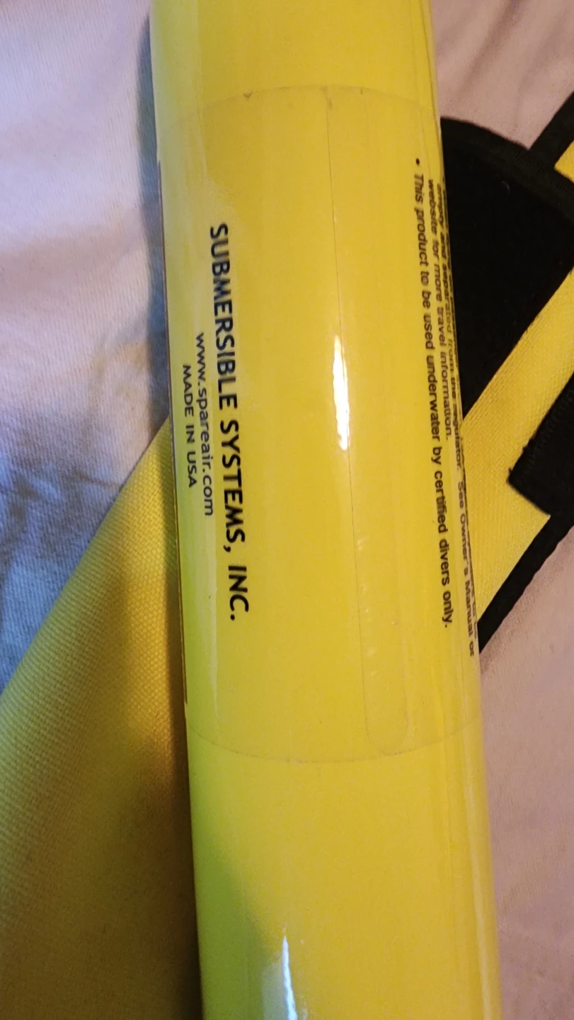 Spare Air diving cylinder with yellow holster - photo 3