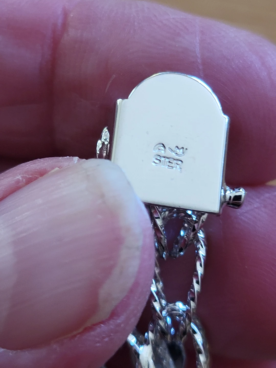 Sterling silver vintage charm bracelet with 6 charms - photo 2