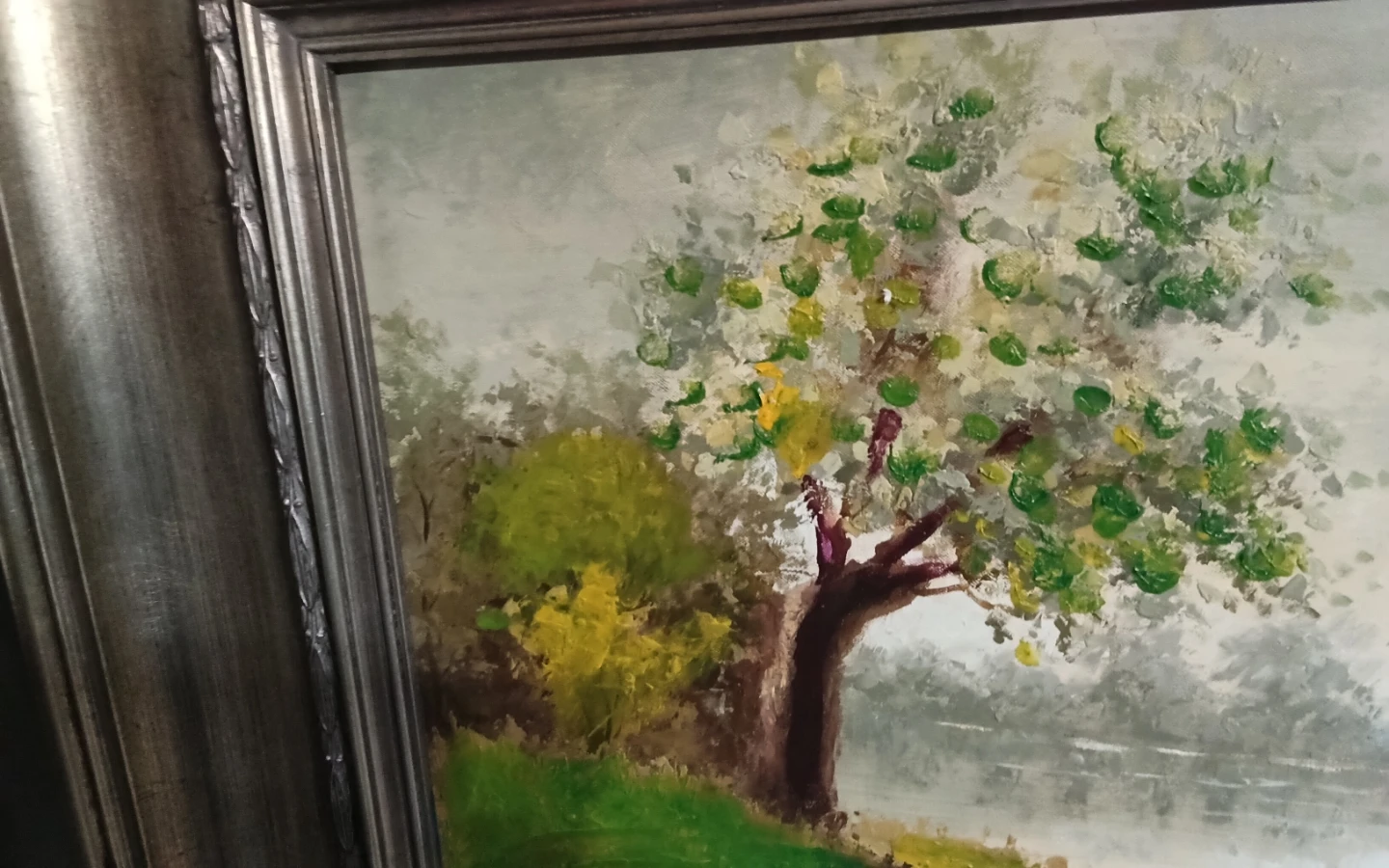 Impressionist Landscape Oil Painting in Premium Custom Frame - photo 5