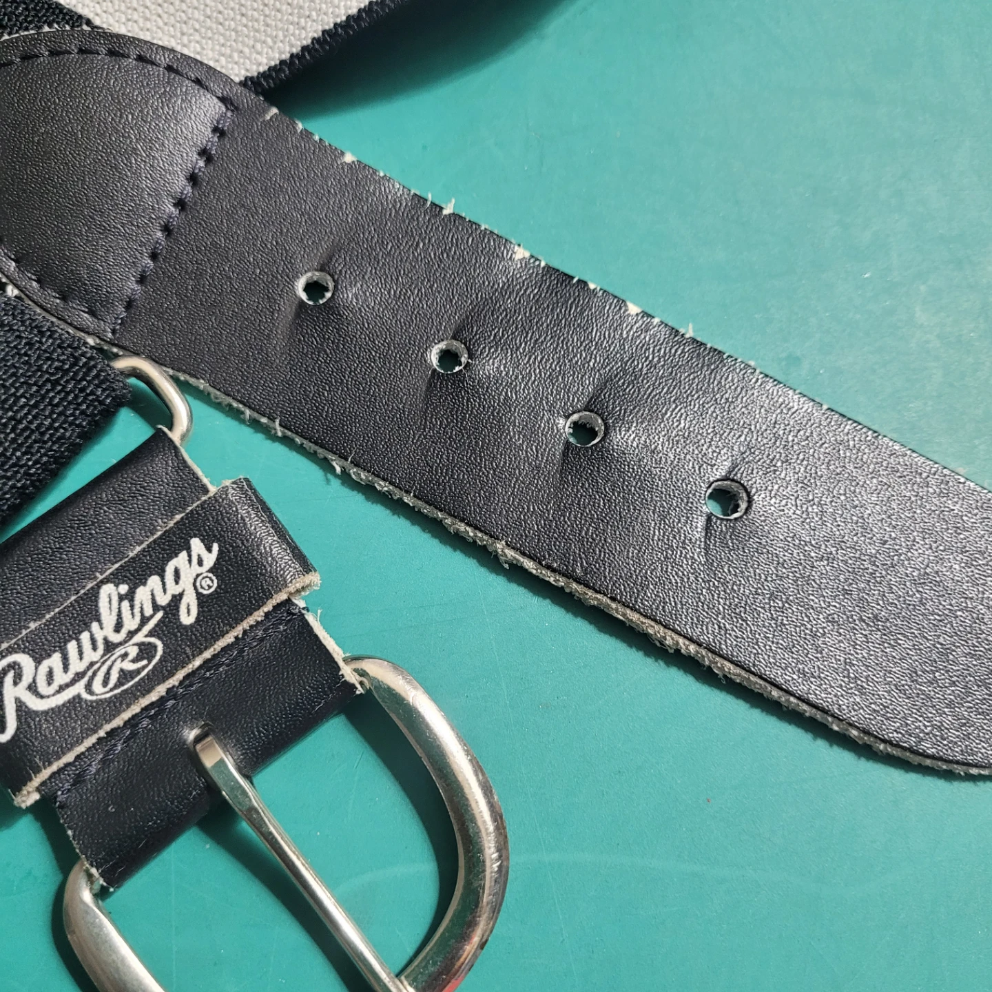 Rawlings Black Elastic Belt - Adjustable One Size Fits All - photo 3