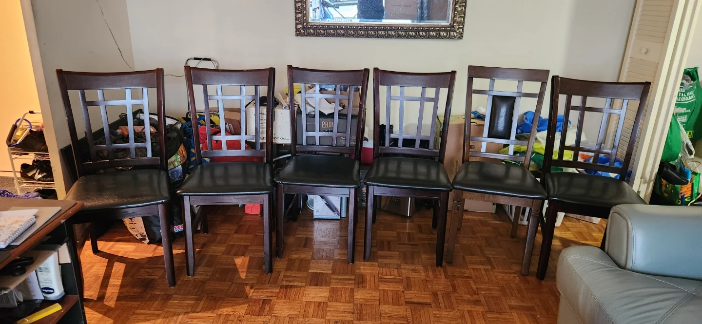 Set of 6 dining chairs - photo 3