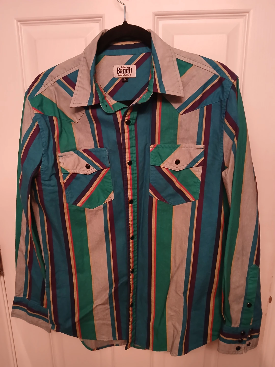 Broken Bandit Striped Button-Up Shirt
