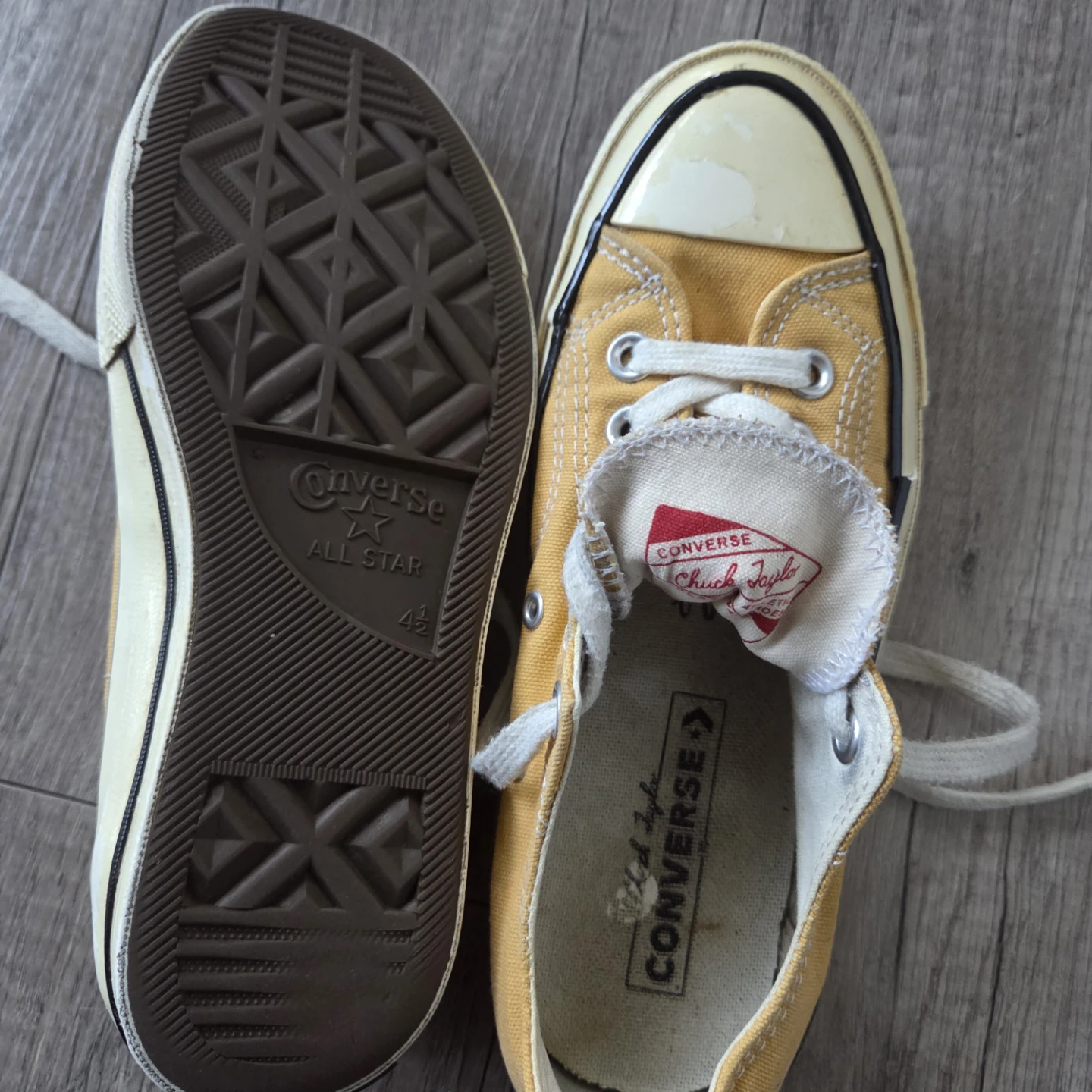 Converse Chuck Taylor Yellow Low Top Sneakers - photo 2