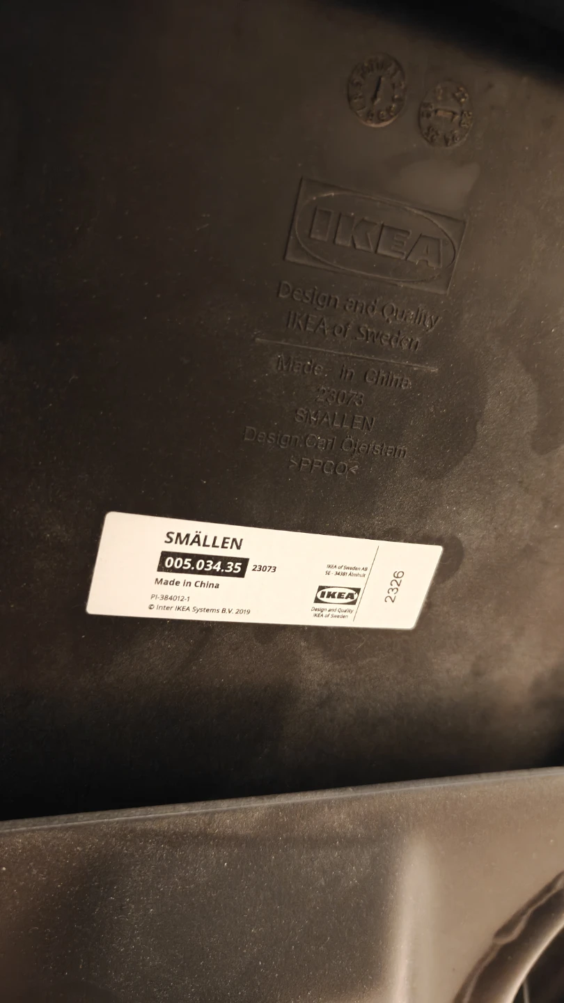 IKEA SMÄLLEN Black Chair - photo 3