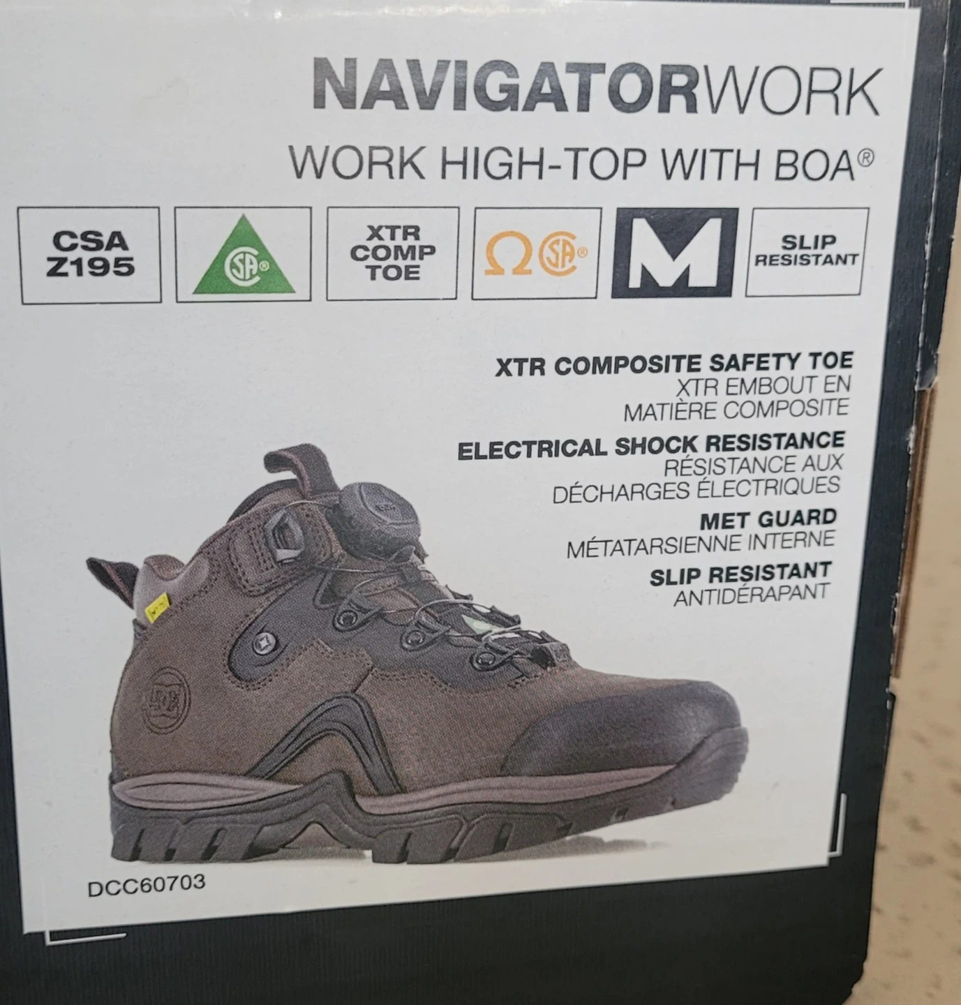 BRAND NEW DC Work Crew Safety Boots – Size 11 Wide - photo 5