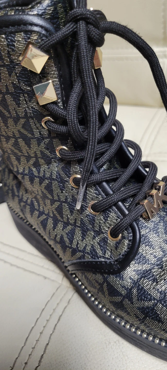 Michael Kors Logo Combat Boots sz 13 - photo 3