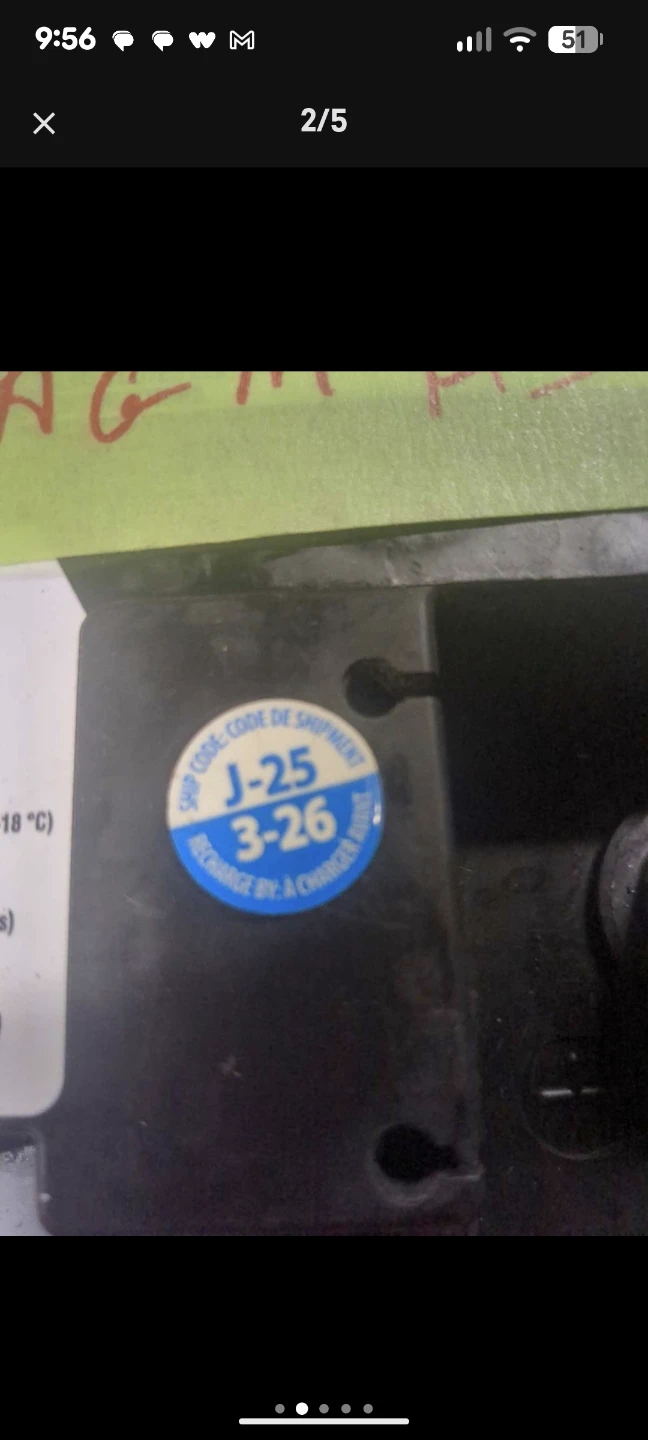 Motomaster Eliminator AGM Group 47/H5 Battery - photo 5