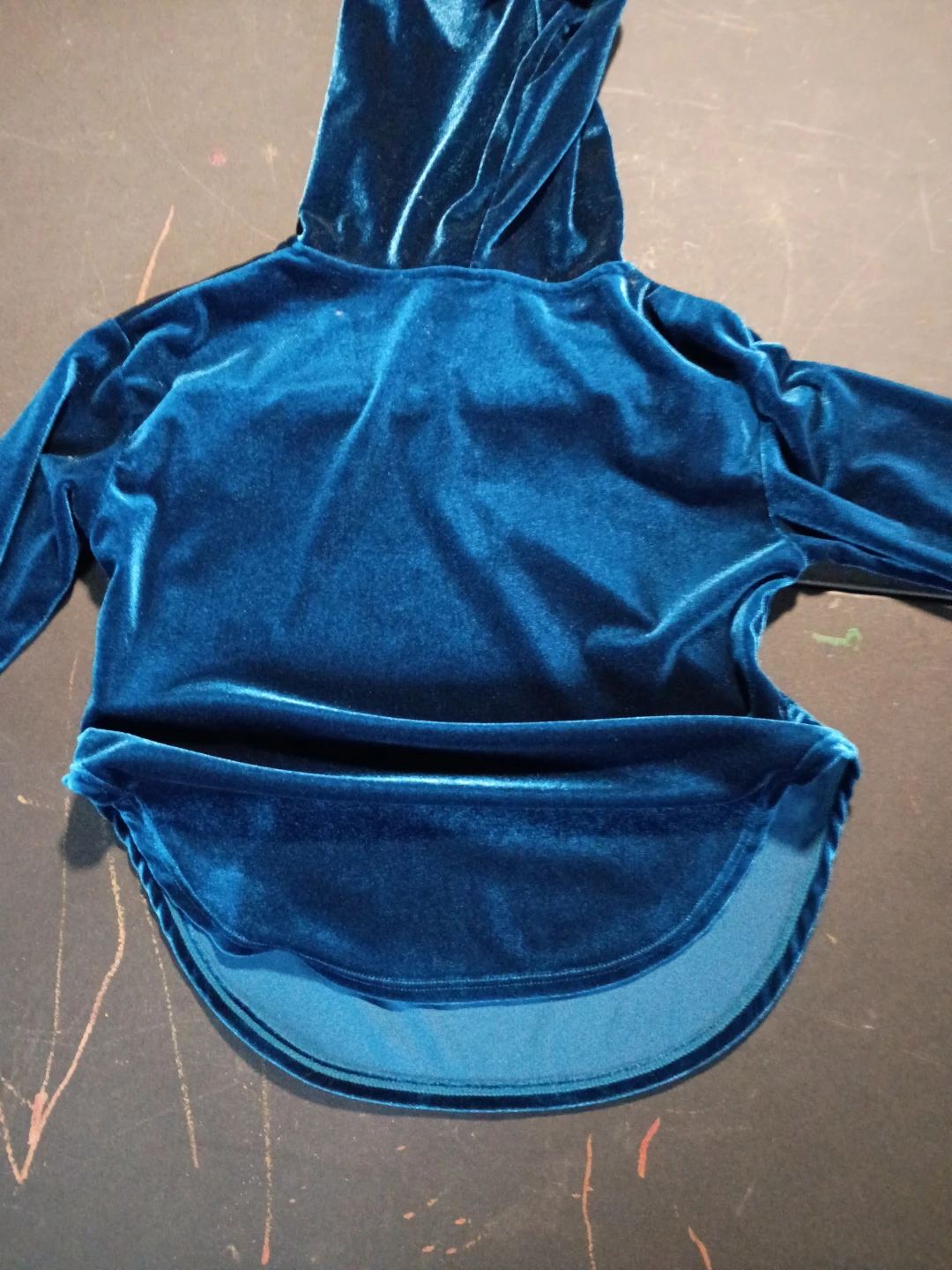 Shein Kids Blue Velvet Hoodie - photo 3