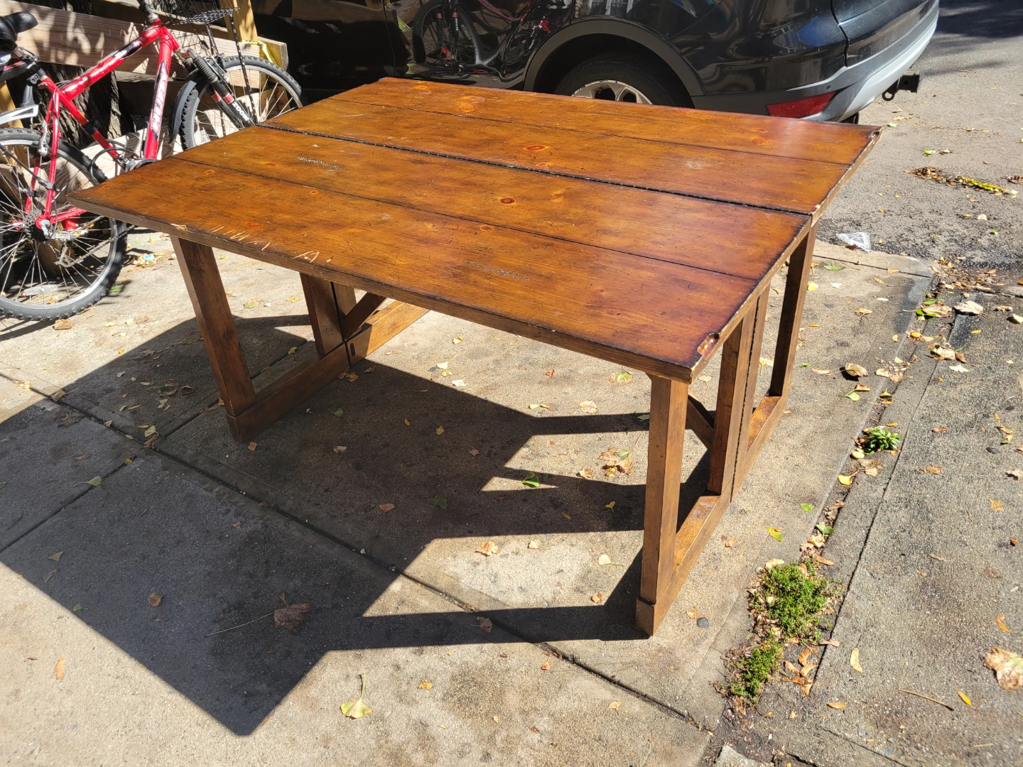 Solid Wood folding dining table